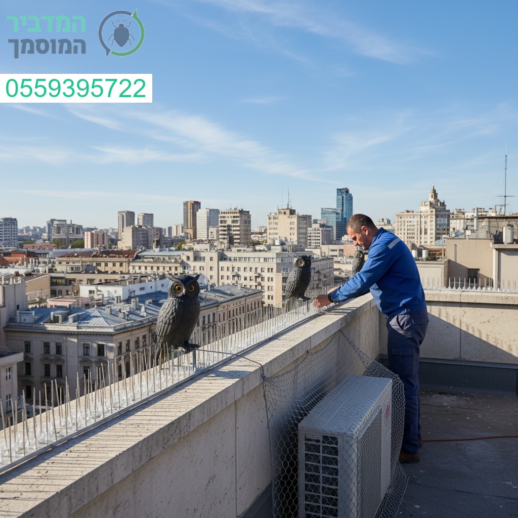 הרחקת יונים מקצועית עם פתרונות מתקדמים להתמודדות יעילה ובטוחה בגובה