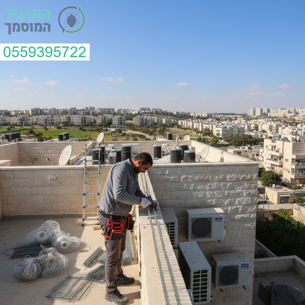 התקנת פתרונות מקצועיים להרחקת יונים באלעד באחריות ובדיוק מרבי