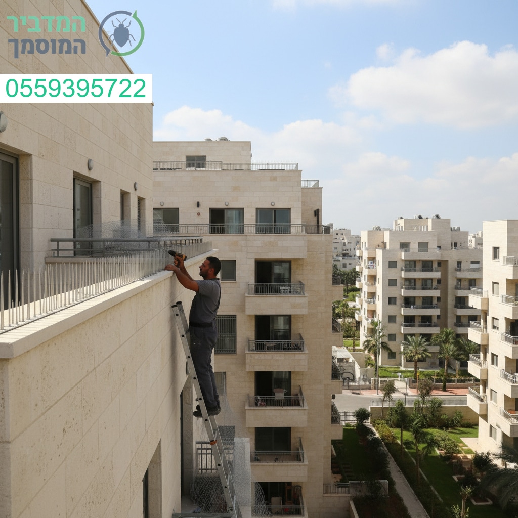 התקנת מערכות מתקדמות להרחקת יונים באלעד עם מקצוענות ובטיחות ללא פשרות