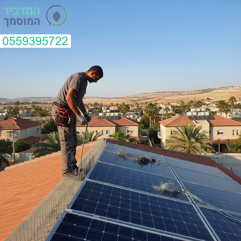 הרחקת יונים מקצועית בלוחות סולאריים בשוהם עם דגש על בטיחות ואיכות ללא פשרות