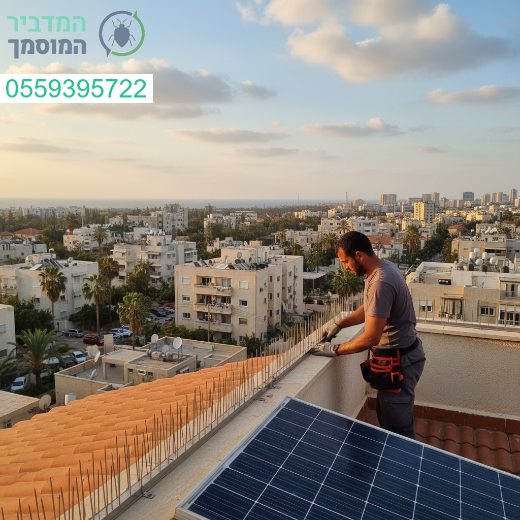 הרחקת יונים מקצועית בחדרה עם פתרונות יעילים ותוצאה שמחזיקה לאורך זמן