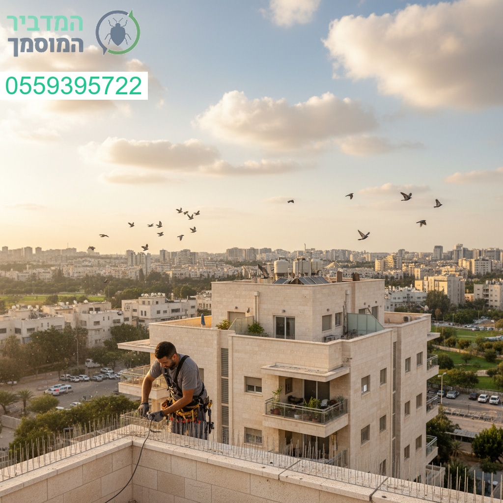 הרחקת יונים מקצועית בפתח תקווה עם ציוד מתקדם ותוצאה שמחזיקה לאורך זמן