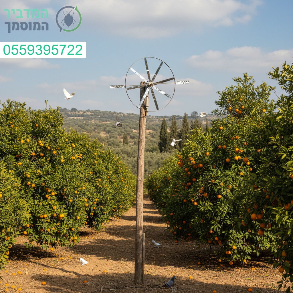 טכנולוגיה מתקדמת להרחקת יונים בפרדס חנה כרכור להגנה מקסימלית על היבול והשקט שלך