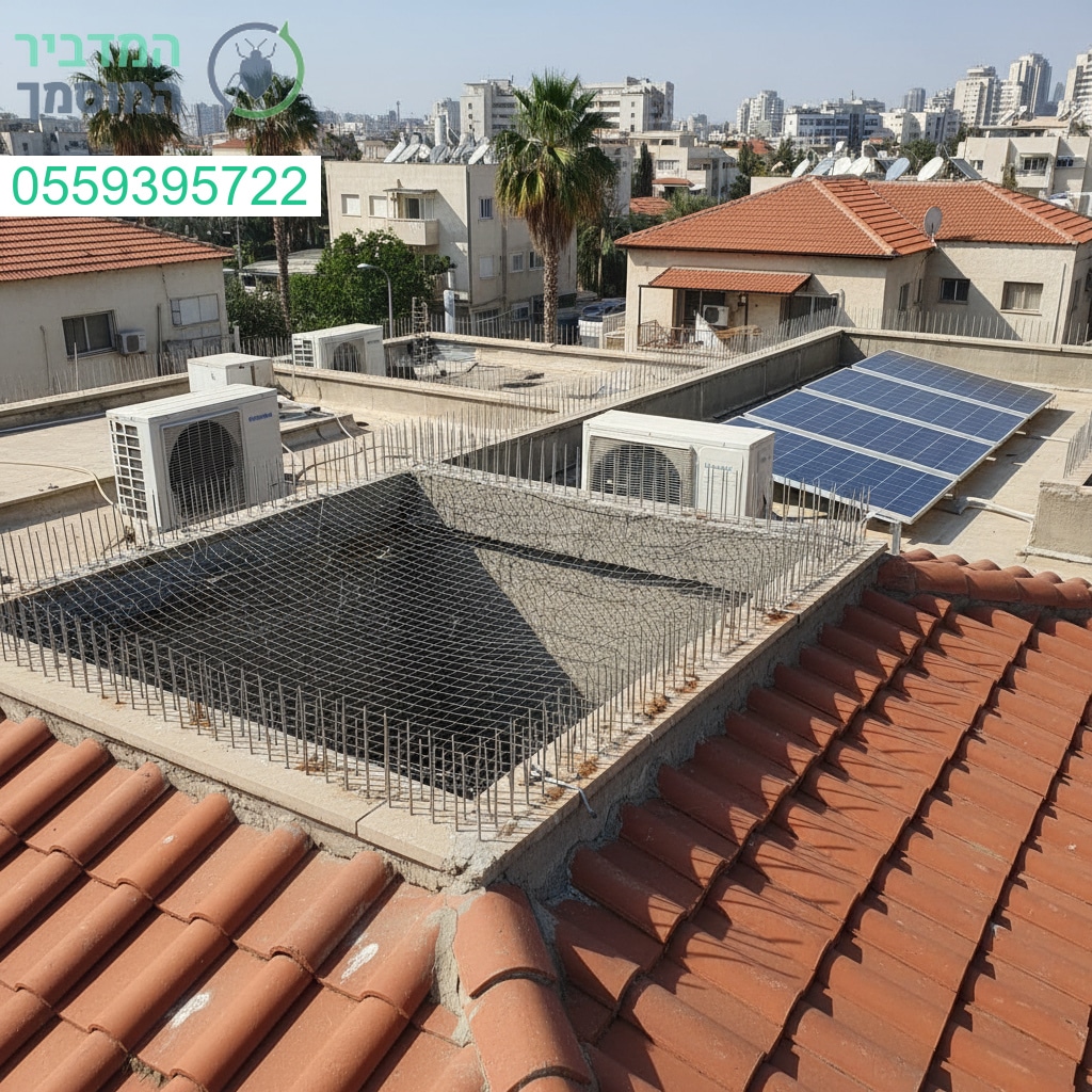 הרחקת יונים מקצועית בראשון לציון עם רשת איכותית ודוקרנים מתקדמים להגנה מלאה לאורך זמן