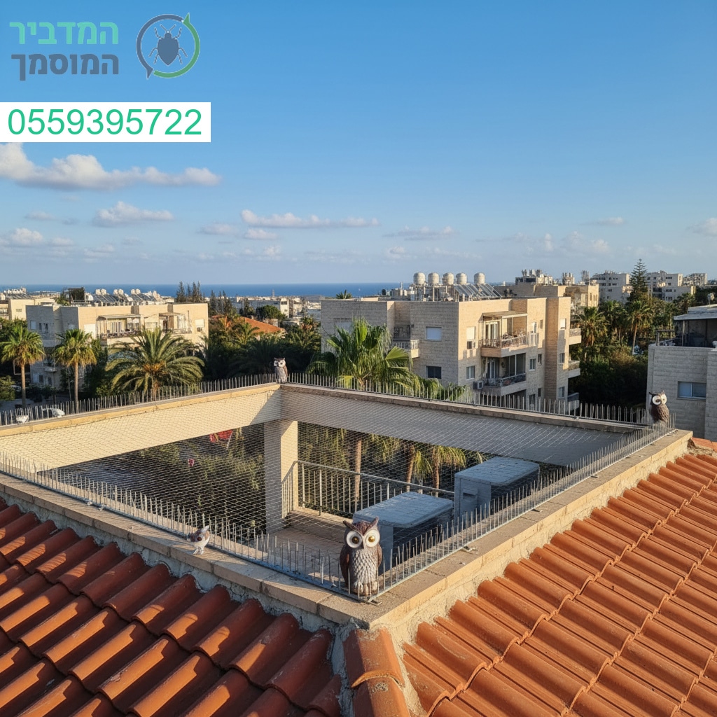 הרחקת יונים מקצועית בראשון לציון עם ציוד מתקדם ותוצאה איכותית לאורך זמן