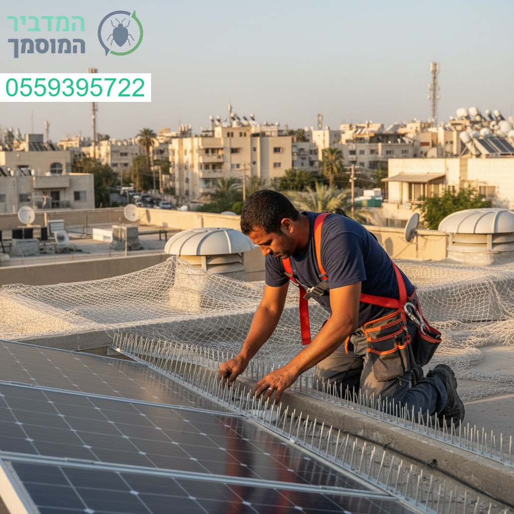 הרחקת יונים מקצועית בלוד עם פתרונות מתקדמים ואחריות מלאה