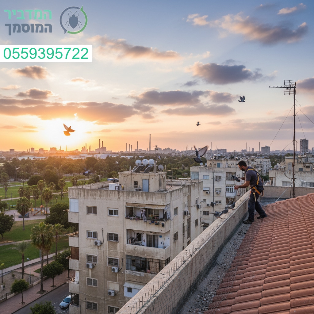 הרחקת יונים מקצועית בקריית אתא עם פתרונות מתקדמים ותוצאה שמחזיקה לאורך זמן