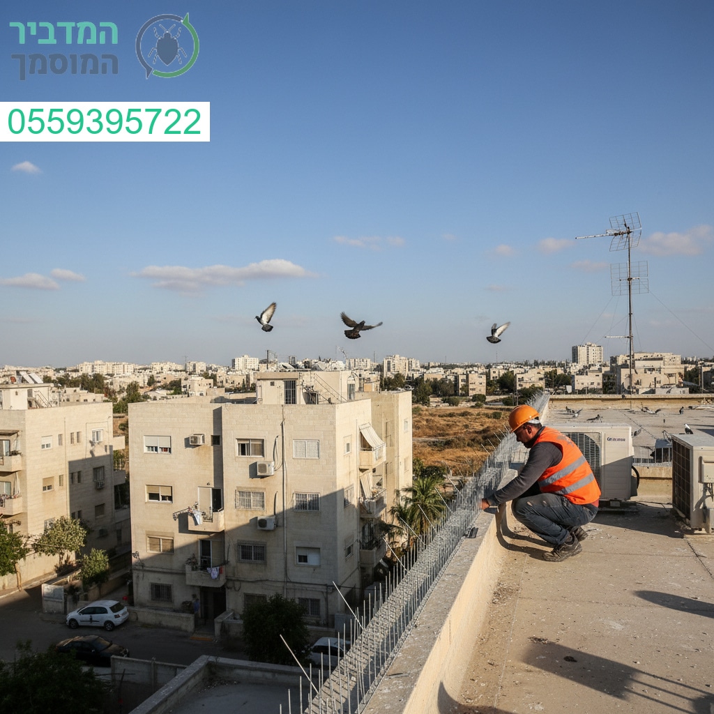 הרחקת יונים מקצועית בבאר שבע עם פתרונות יעילים ועמידים לאורך זמן