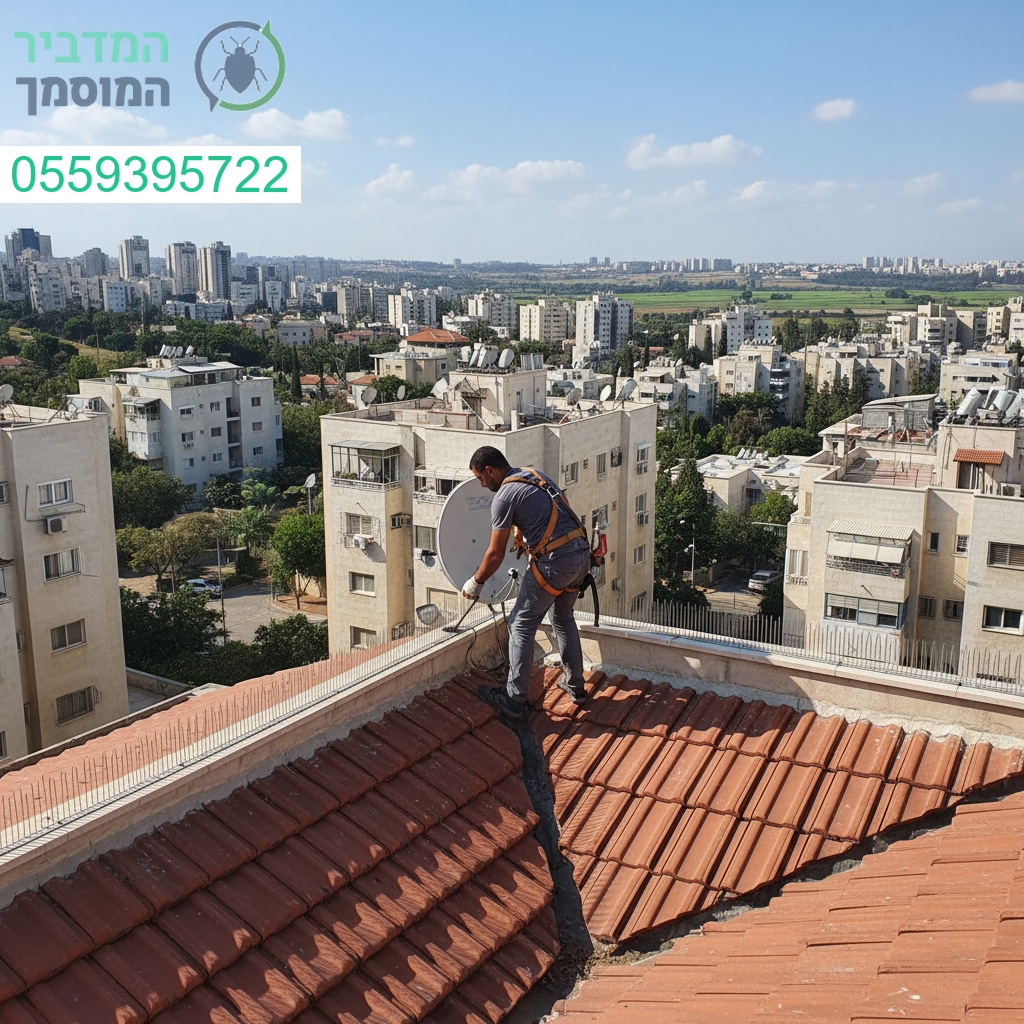 הרחקת יונים מקצועית בגובה בהוד השרון עם פתרונות יעילים לאורך זמן