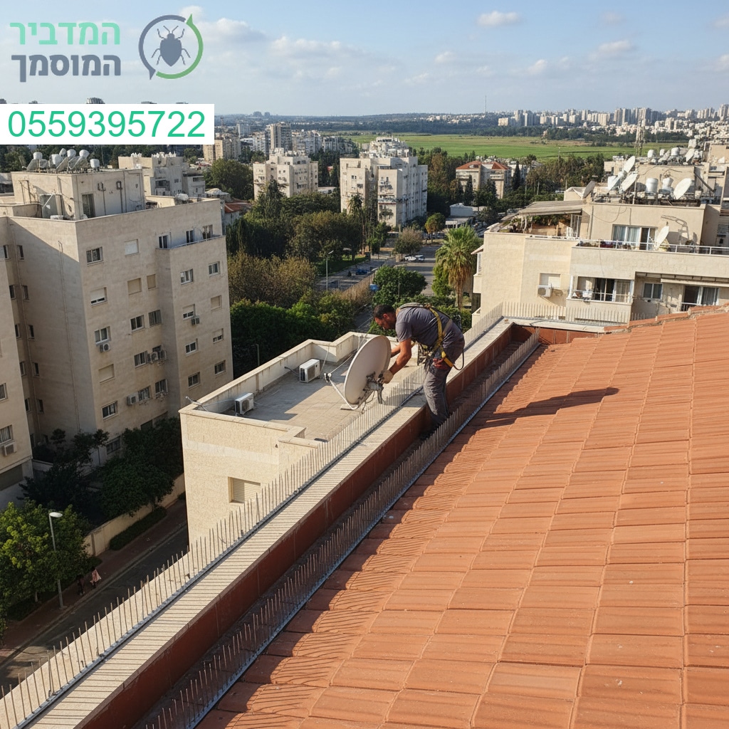 הרחקת יונים מקצועית בהוד השרון עם ציוד מתקדם ותוצאות שמחזיקות לאורך זמן