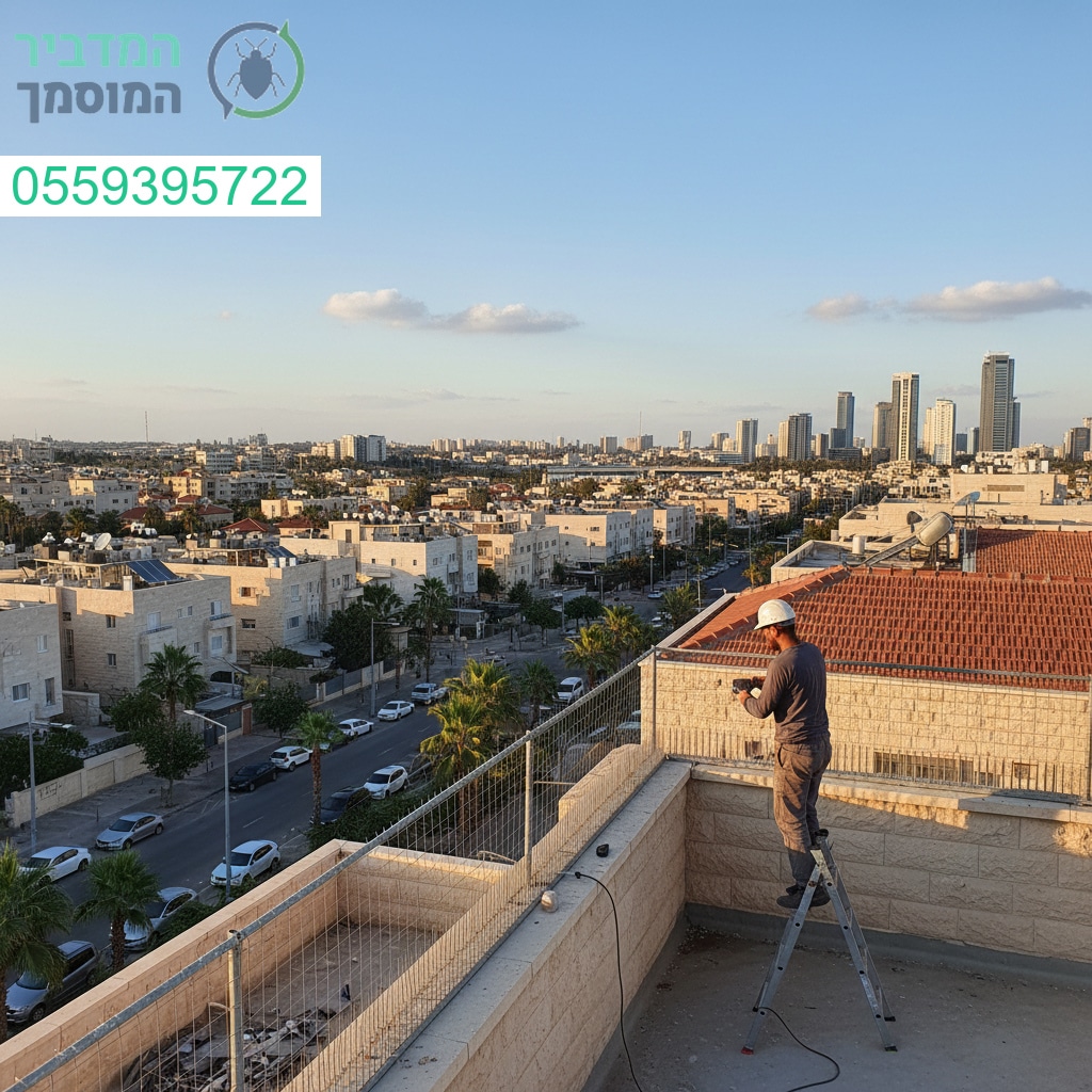 התקנת רשת מקצועית להרחקת יונים בנתיבות באיכות גבוהה וללא פשרות