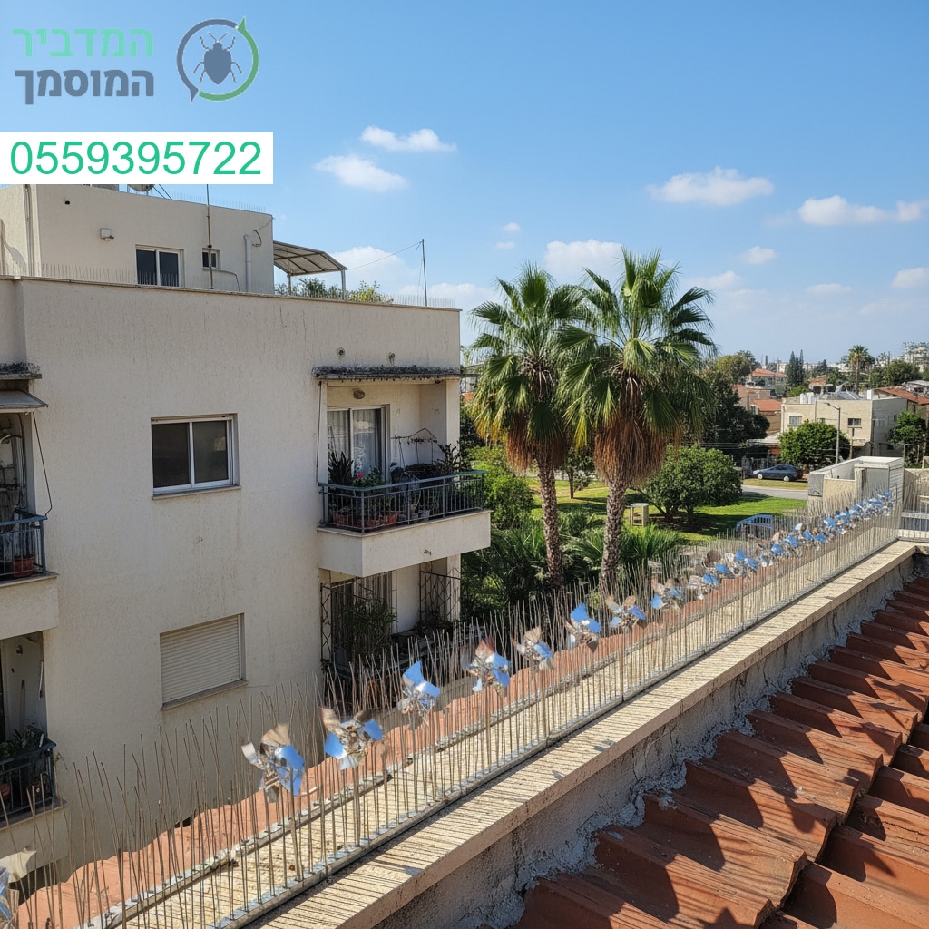 פתרון מקצועי והרמוני להרחקת יונים ברעננה עם תוצאה נקייה ואסתטית