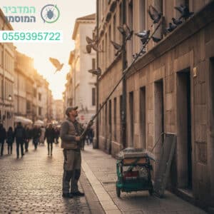 הרחקת יונים מקצועית ברחובות עם ציוד מתקדם ושירות ללא פשרות