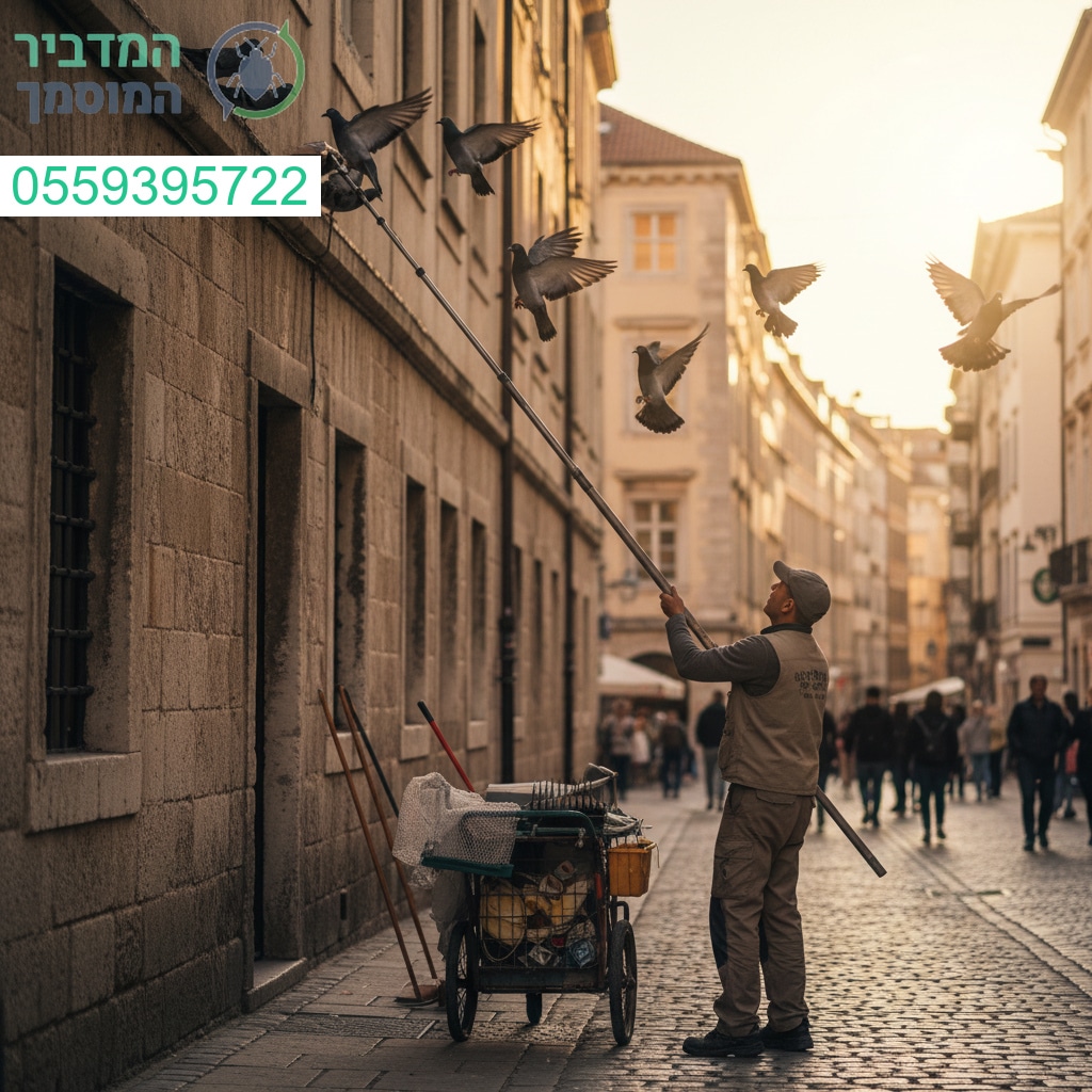 פתרון מקצועי ונקי להרחקת יונים ברחובות עם ציוד מתקדם ושירות ללא פשרות