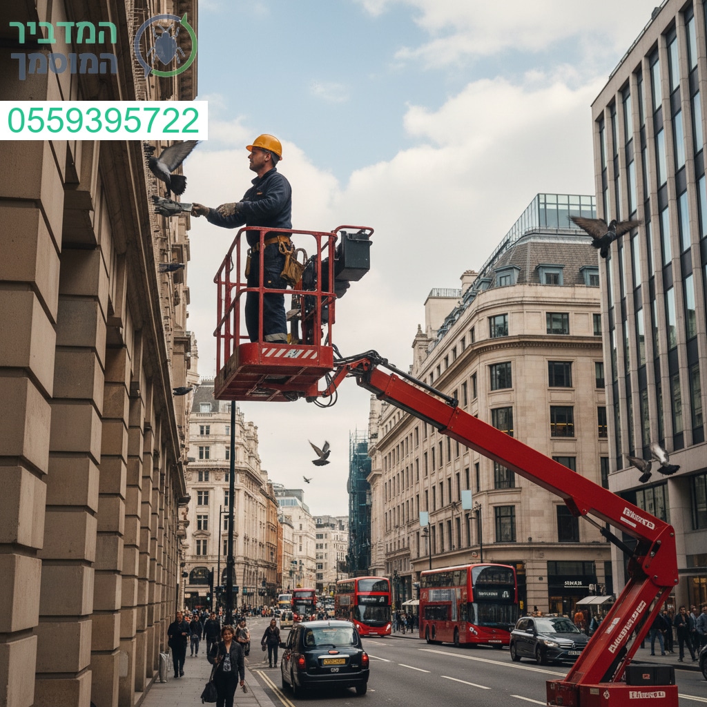 פתרונות מקצועיים להרחקת יונים ברחובות עם ציוד מתקדם ושירות מהיר ואמין