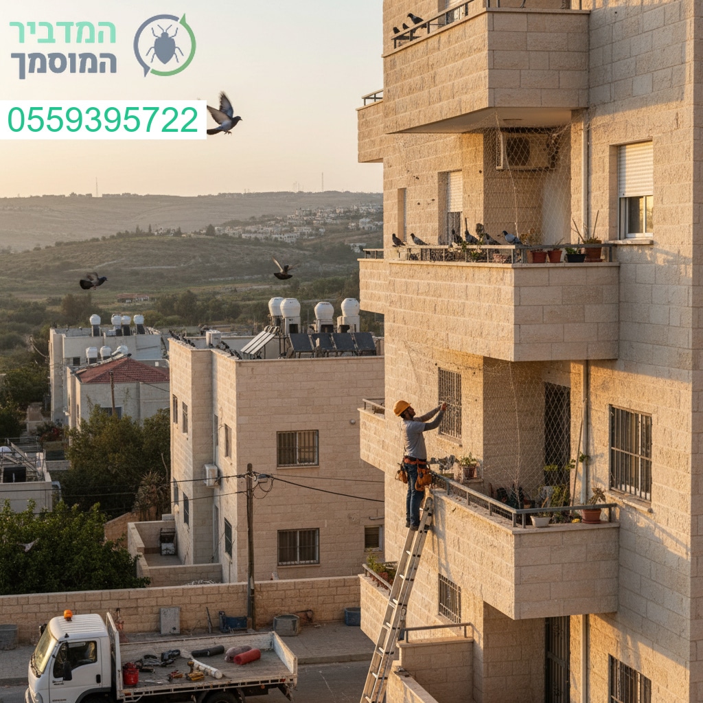 הרחקת יונים מקצועית בבית שמש עם פתרונות מתקדמים לבניינים ודירות