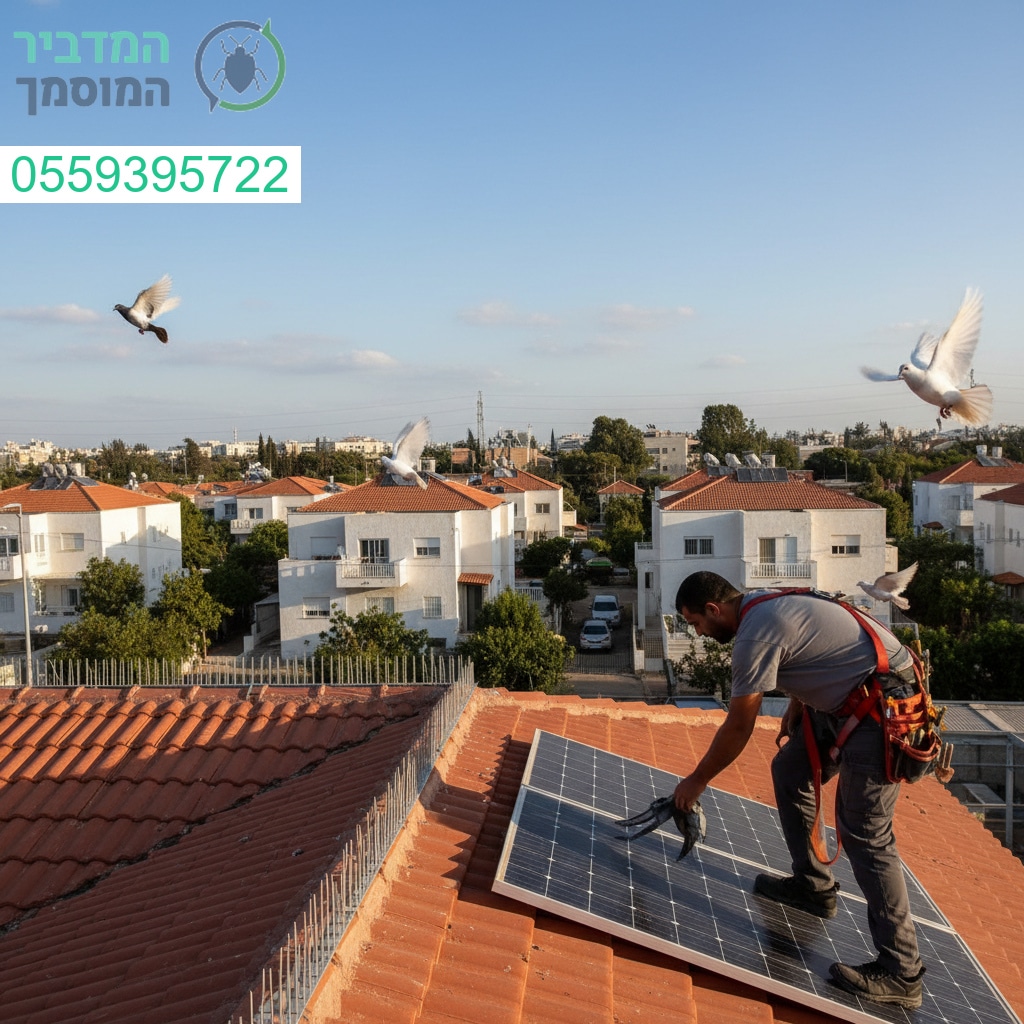 הרחקת יונים מקצועית בגדרה עם פתרונות מתקדמים ושירות ללא תחרות