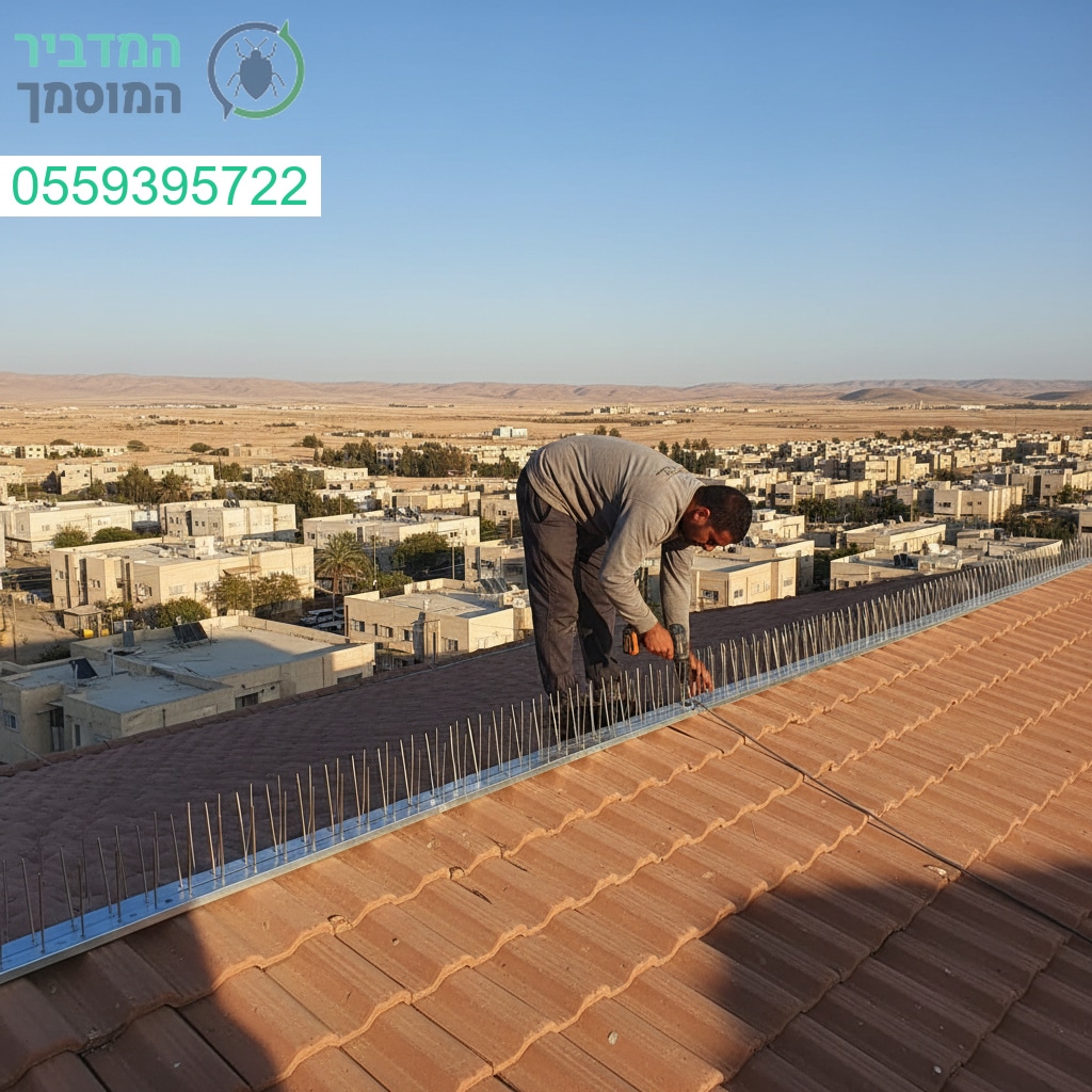 הרחקת יונים מקצועית בגובה בדימונה עם פתרונות מתקדמים ואחריות מלאה