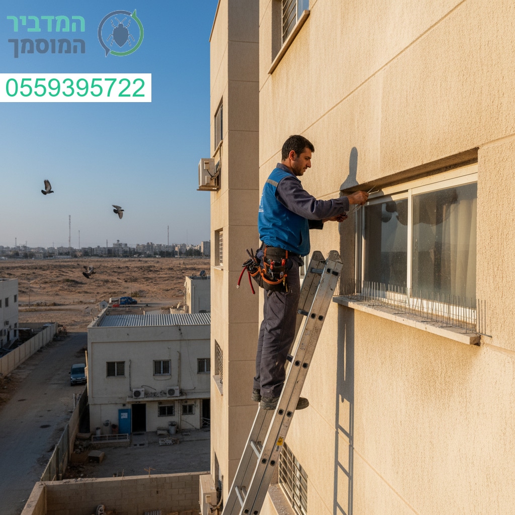 הרחקת יונים מקצועית בביצוע מדויק ואמין לגובה בדימונה עם פתרונות יעילים לאורך זמן