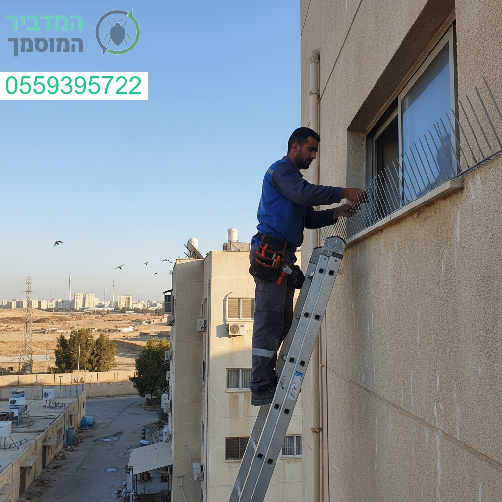 הרחקת יונים מקצועית בדימונה עם ציוד מתקדם לביטחון מושלם ולמניעת מטרדים לאורך זמן