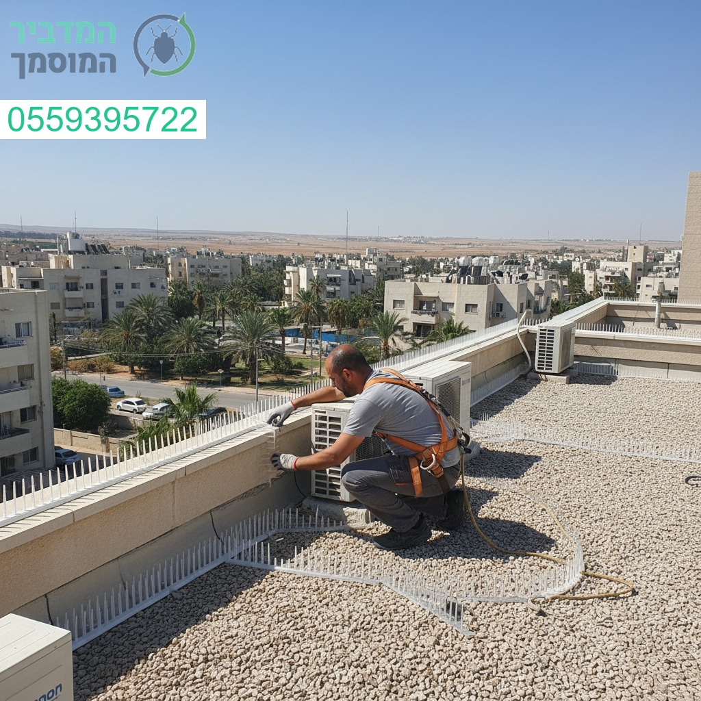 הרחקת יונים מקצועית בקריית גת עם התקנה מדויקת ובטיחותית לתוצאה מושלמת לאורך זמן