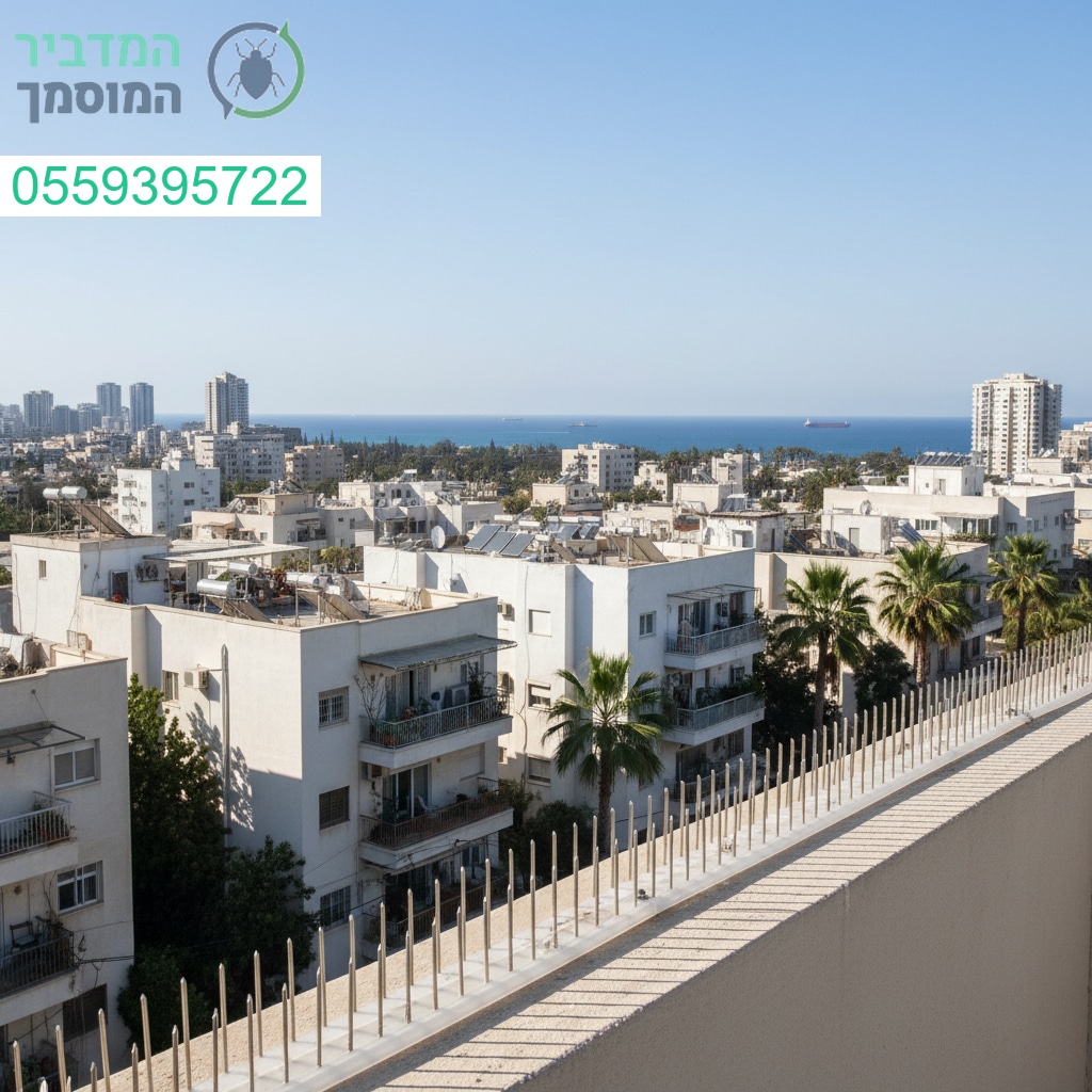 הרחקת יונים מקצועית בתל אביב עם פתרונות יעילים לשמירה על גגות ומרפסות נקיים