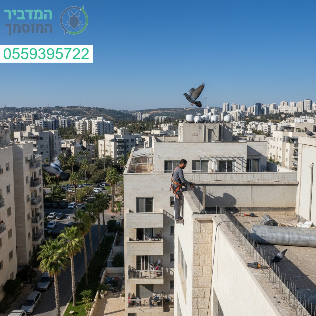 הרחקת יונים מקצועית בראש העין עם ציוד מתקדם ותוצאות שמחזיקות לאורך זמן