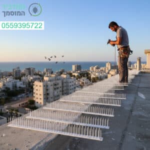 הרחקת יונים מקצועית בגובה עם פתרונות יעילים ואסתטיים לבניינים בבת ים