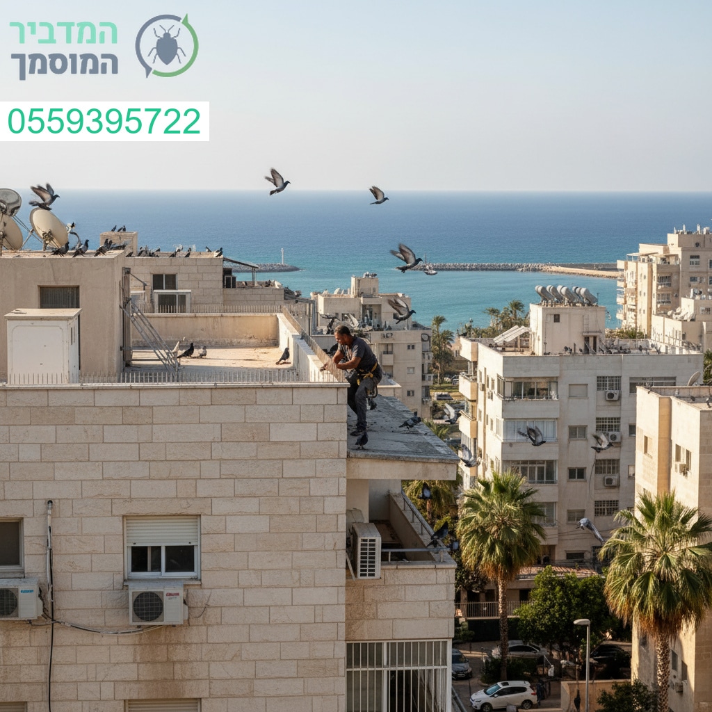 פתרון מקצועי להרחקת יונים בבת ים עם ציוד מתקדם ותוצאה שמחזיקה לאורך זמן