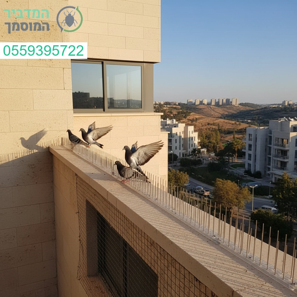 הרחקת יונים מקצועית במודיעין עם פתרונות יעילים ושירות ללא פשרות