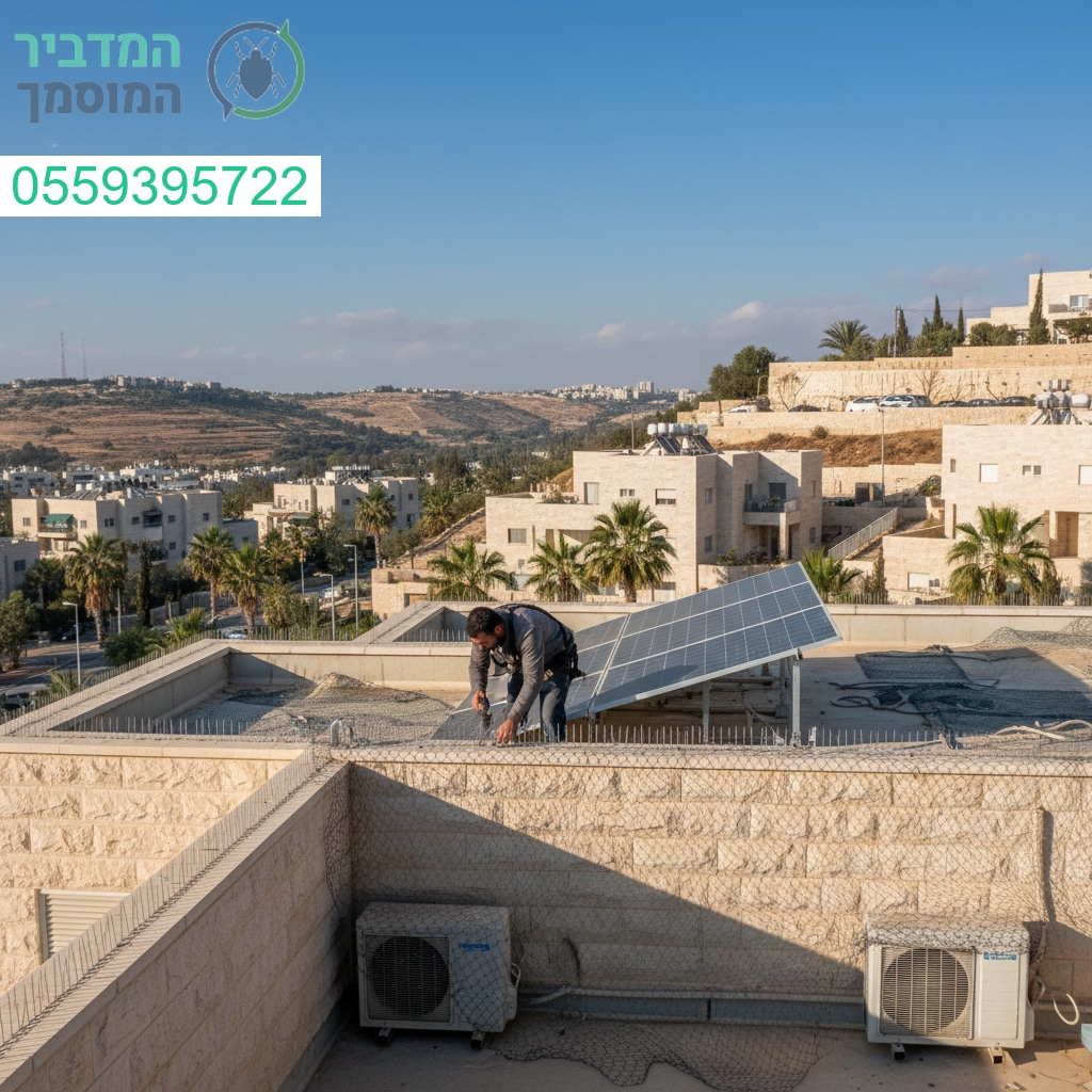 פתרונות מקצועיים להרחקת יונים במודיעין עם עבודה איכותית והתאמה מושלמת לגגות סולאריים