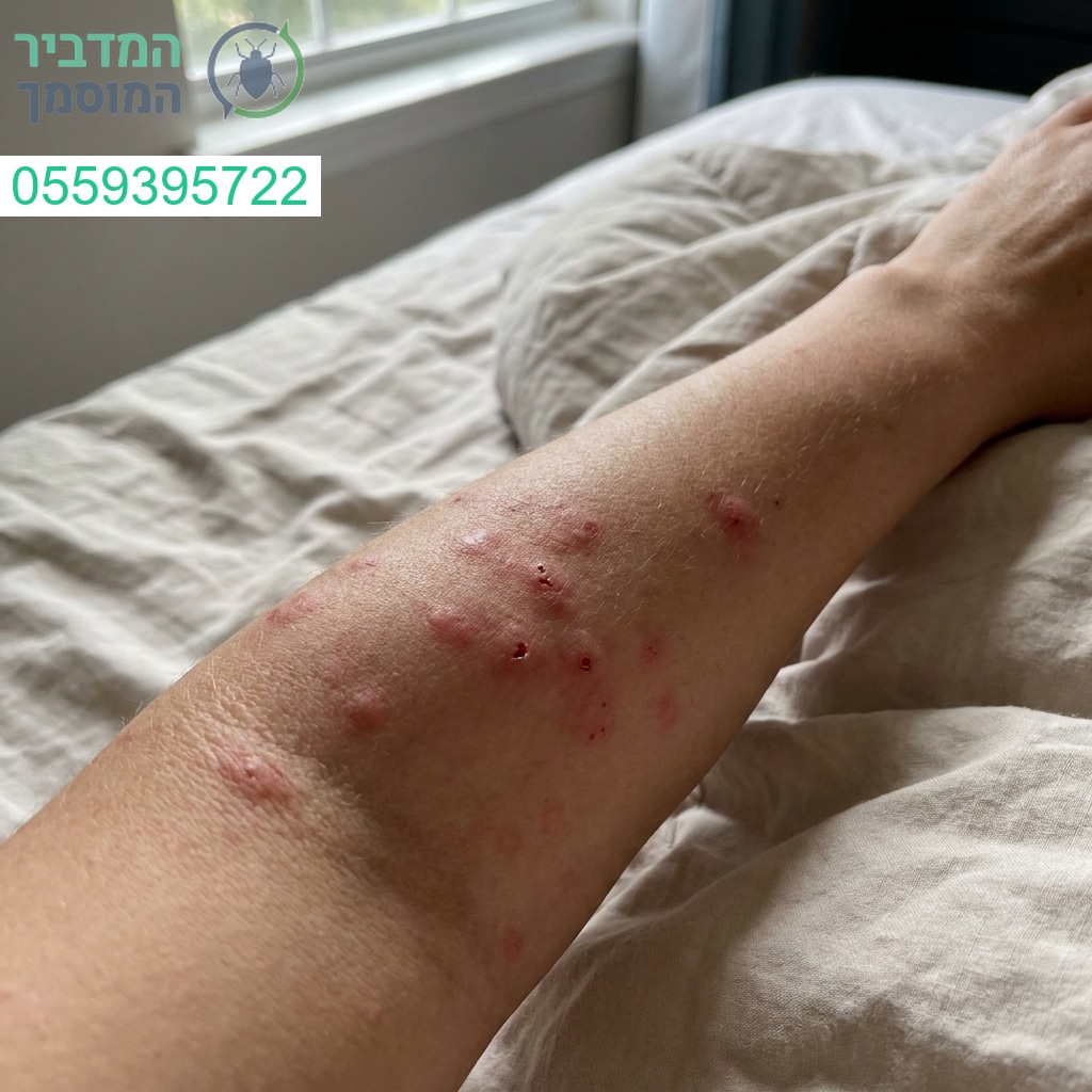 זיהוי ויזואלי של עקיצות פשפש המיטה וסימנים מחשידים הדורשים מענה מקצועי ומיידי