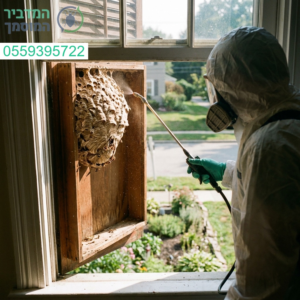 פתרון מקצועי ומהיר להדברת קני צרעות בתריסים בסטנדרט הגבוה ביותר למען שקט נפשי מוחלט