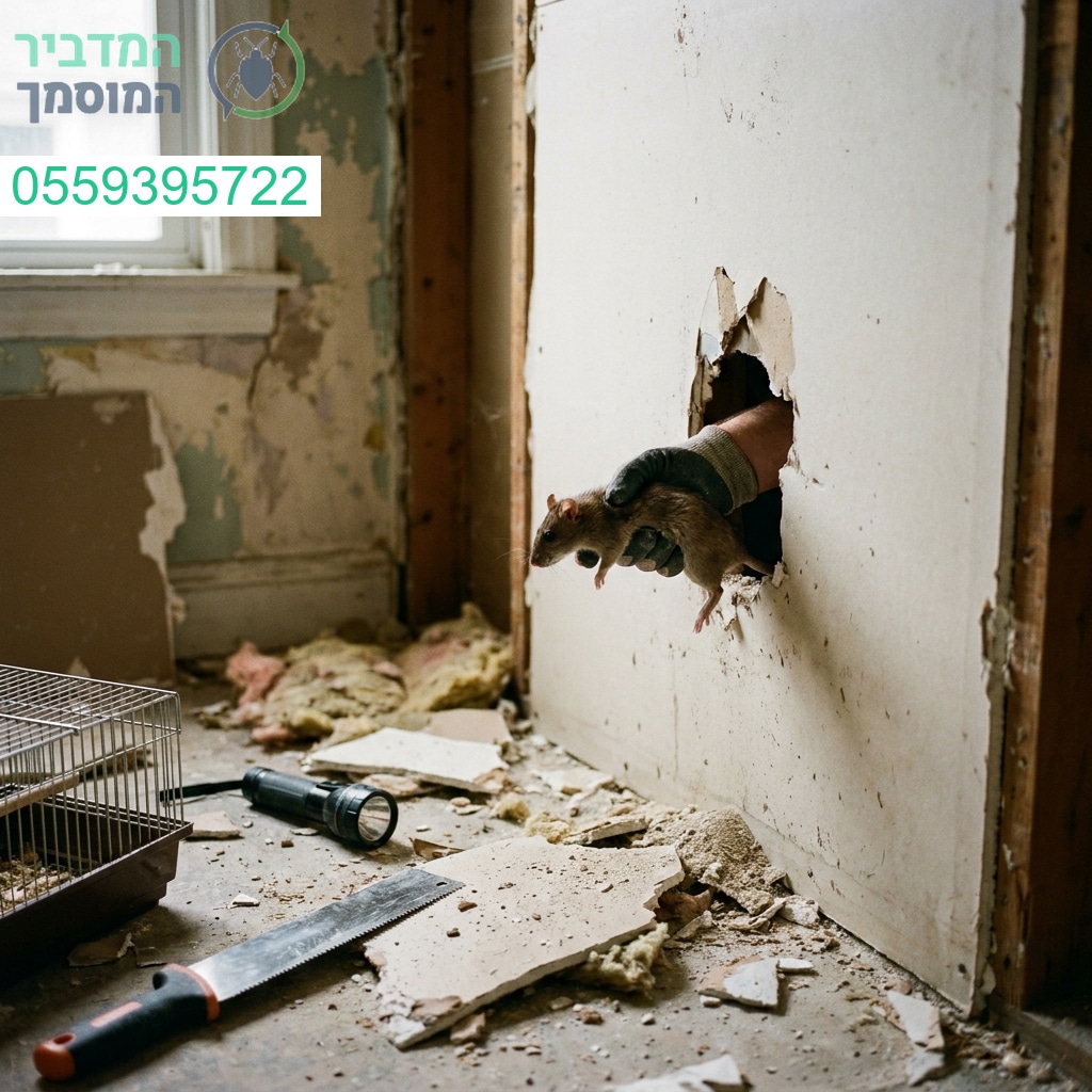 פתרון מקצועי ומדויק למכרסמים החבויים בתוך הקירות שלכם