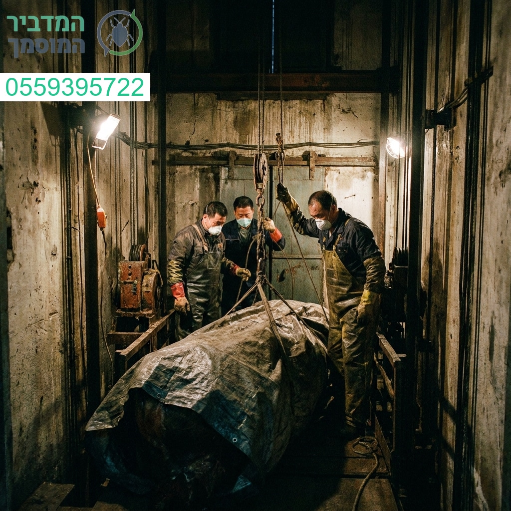 מבצע פינוי מורכב ומאתגר בלב פיר המעלית