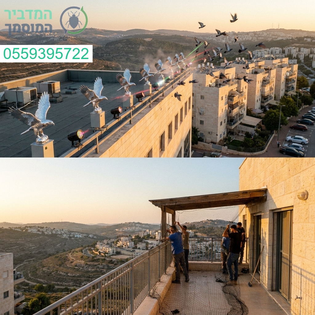 הפתרון המקצועי והאיכותי ביותר להרחקת יונים באריאל לשמירה על ניקיון ושקט נפשי בביתכם