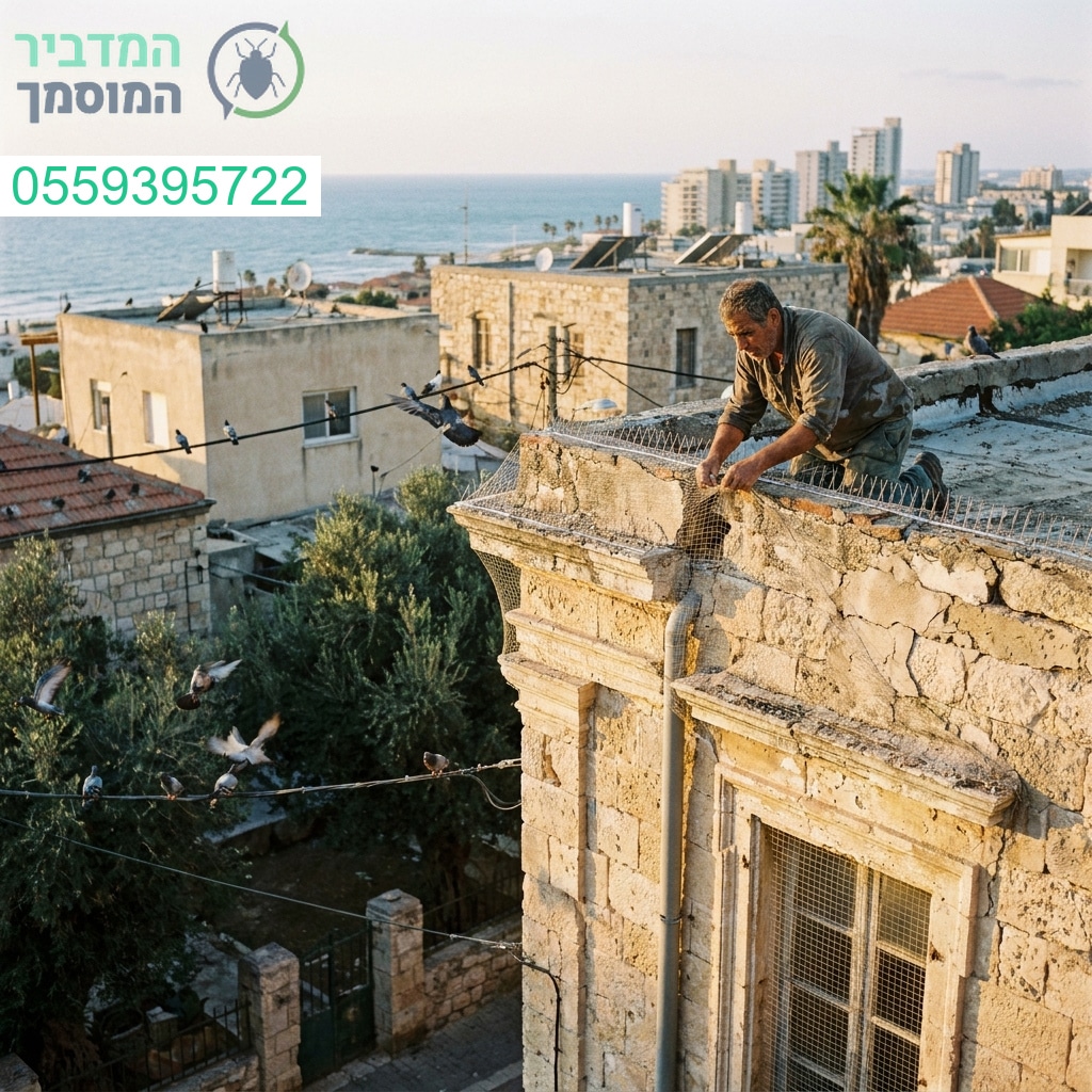 הפתרון המקצועי והאיכותי ביותר להרחקת יונים בחדרה לשמירה על ניקיון ואיכות החיים שלכם