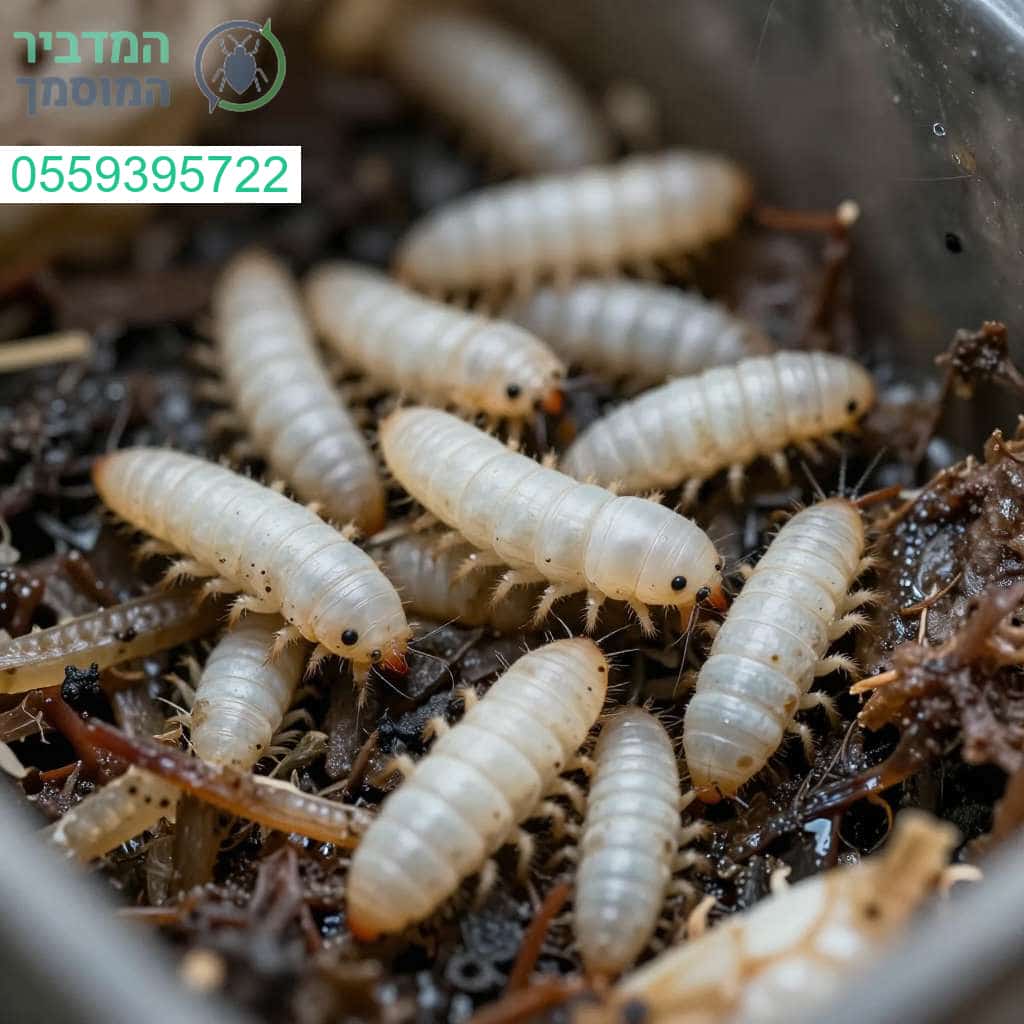 זיהוי והדברה מקצועית של תולעים לבנים בפחים למניעת מטרדים ופתרון יעיל ויסודי