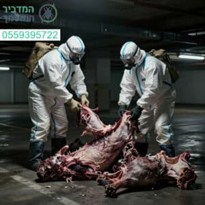 מומחיות בפינוי וסילוק פגרים מחניונים תת קרקעיים תוך שמירה על סטריליות ובטיחות מקסימלית