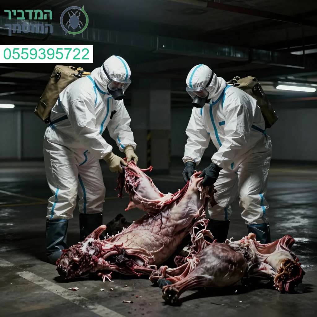 מומחיות בפינוי וסילוק פגרים מחניונים תת קרקעיים תוך שמירה על סטריליות ובטיחות מקסימלית
