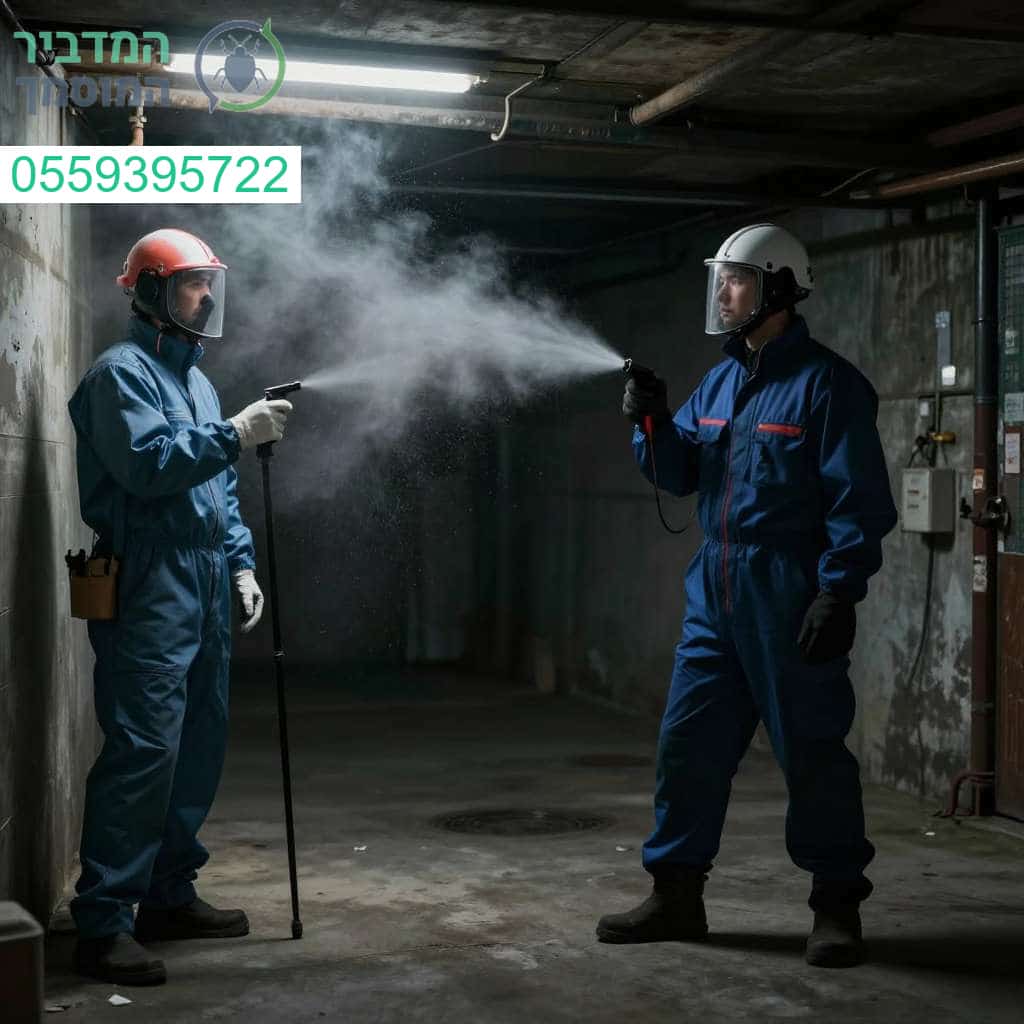 פתרון מקצועי ויסודי לחיסול מזיקים במקלט הבניין למען סביבה נקייה ובטוחה לכל הדיירים