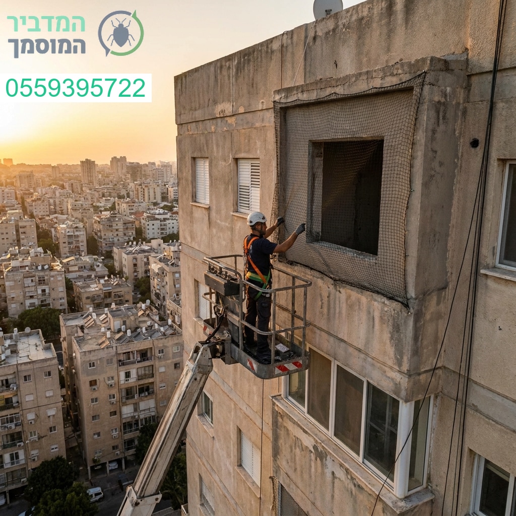 התקנת רשת יונים מקצועית ומדויקת לחלון הממ"ד להגנה מלאה ושקט נפשי לביתכם