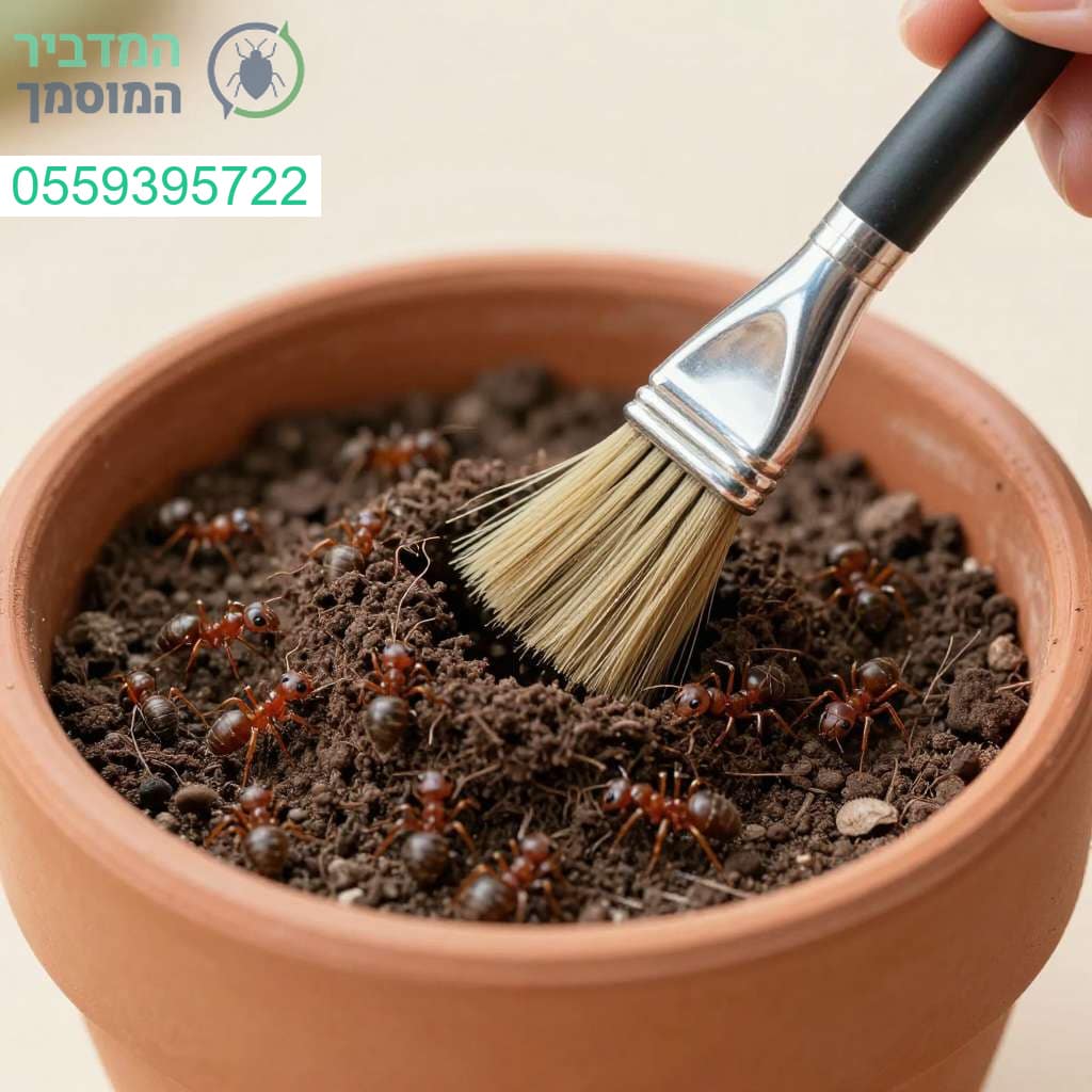 פתרון מקצועי ויסודי לסילוק קני נמלים מעציצים למען צמחייה בריאה ומוגנת