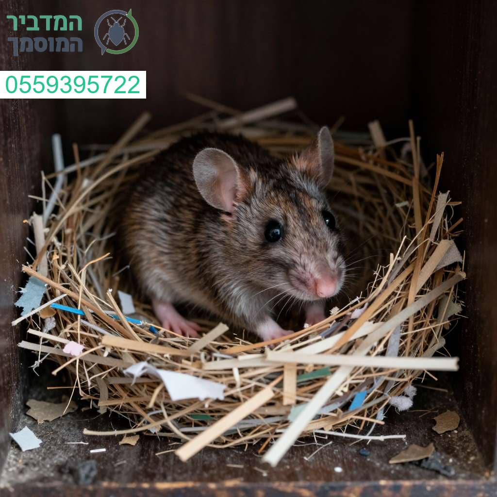 סימן אזהרה בתוך הבית כך נראה קן עכברים שדורש טיפול מקצועי ומיידי