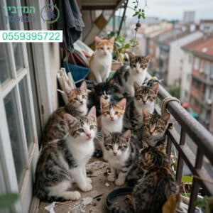 פינוי מקצועי ומהיר של גורי חתולים ממרפסות וחצרות לבית נקי ושקט