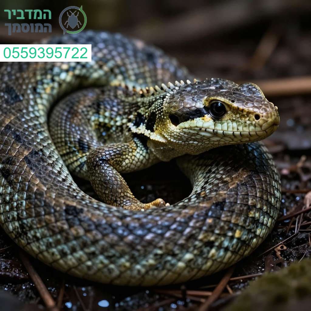 לטאת לוכד קמטנים המפגינה את יופייה המרהיב והמרשים
