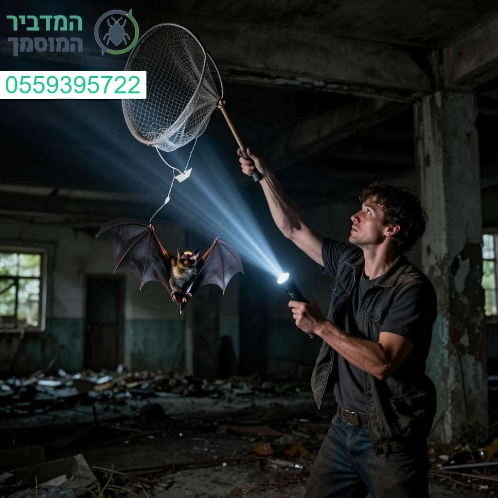 לכידת עטלפים מקצועית, בטוחה ויעילה לכל סוגי המבנים
