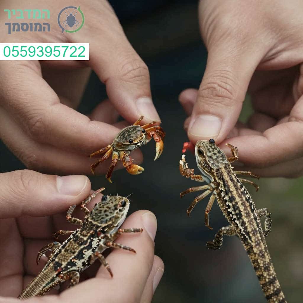 מומחיות ודיוק בלכידה מקצועית של סרטנים וזוחלים קטנים