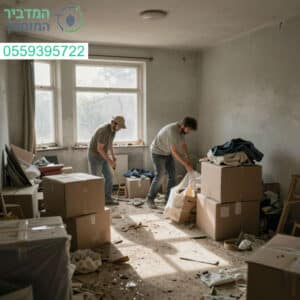 צוות המומחים שלנו בפינוי וניקוי דירות מוזנחות מחזיר לכם את השקט הנפשי והסדר לבית