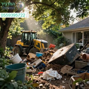 פתרון מקצועי ומהיר לפינוי כל הגרוטאות והפסולת מהחצר למראה בית נקי ومסודר תמיד